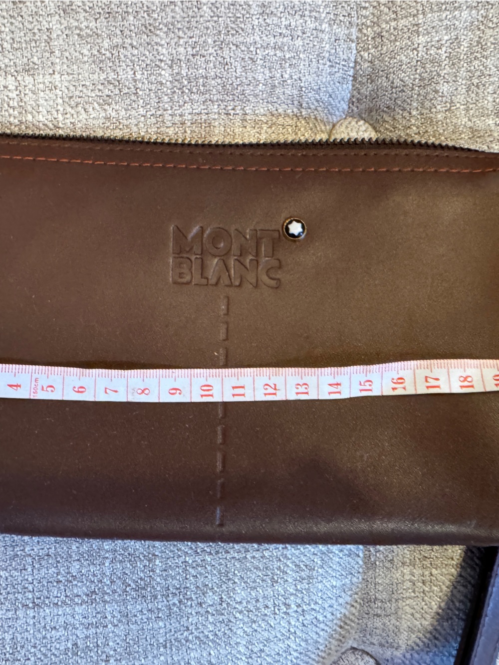 Montblanc wine Leather Travel Wallet with Signature Emblem